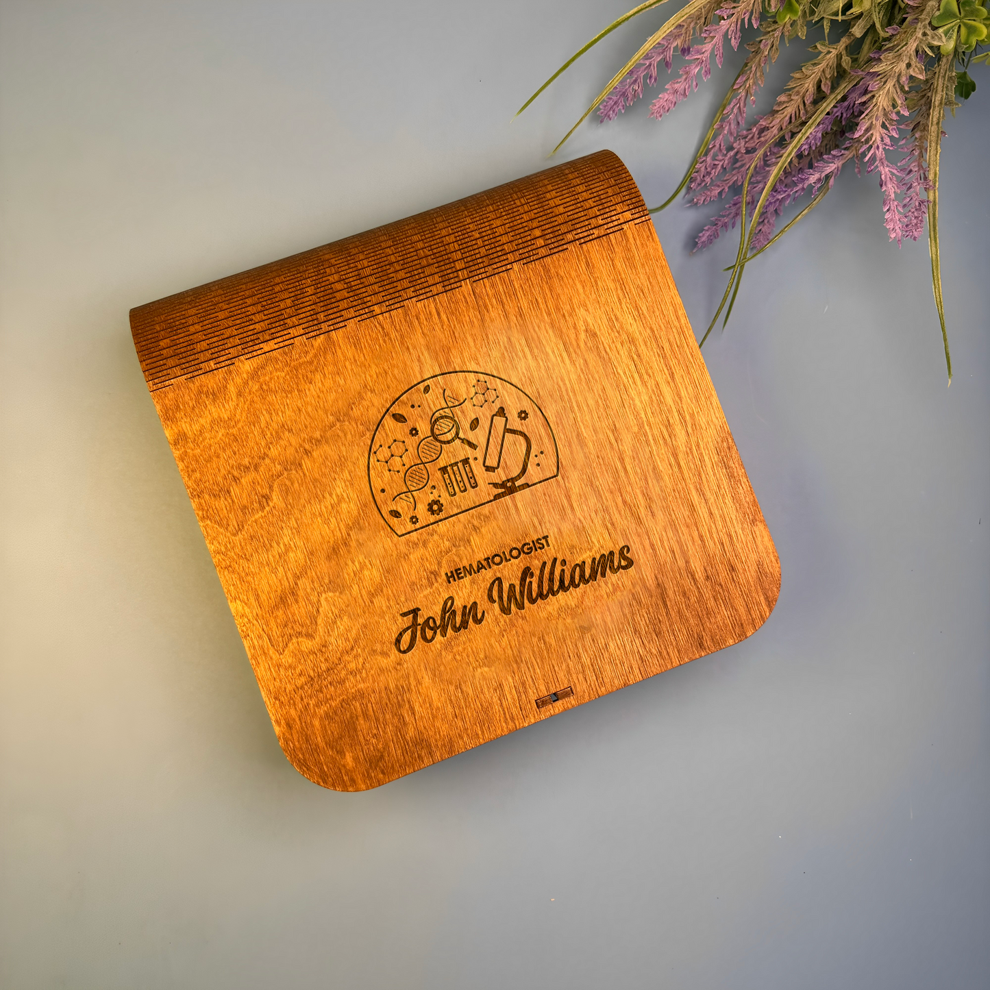 Wooden Gift Box for a Hematologist