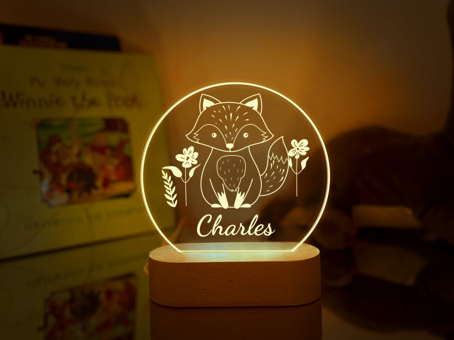 Fox Night Light for Kids