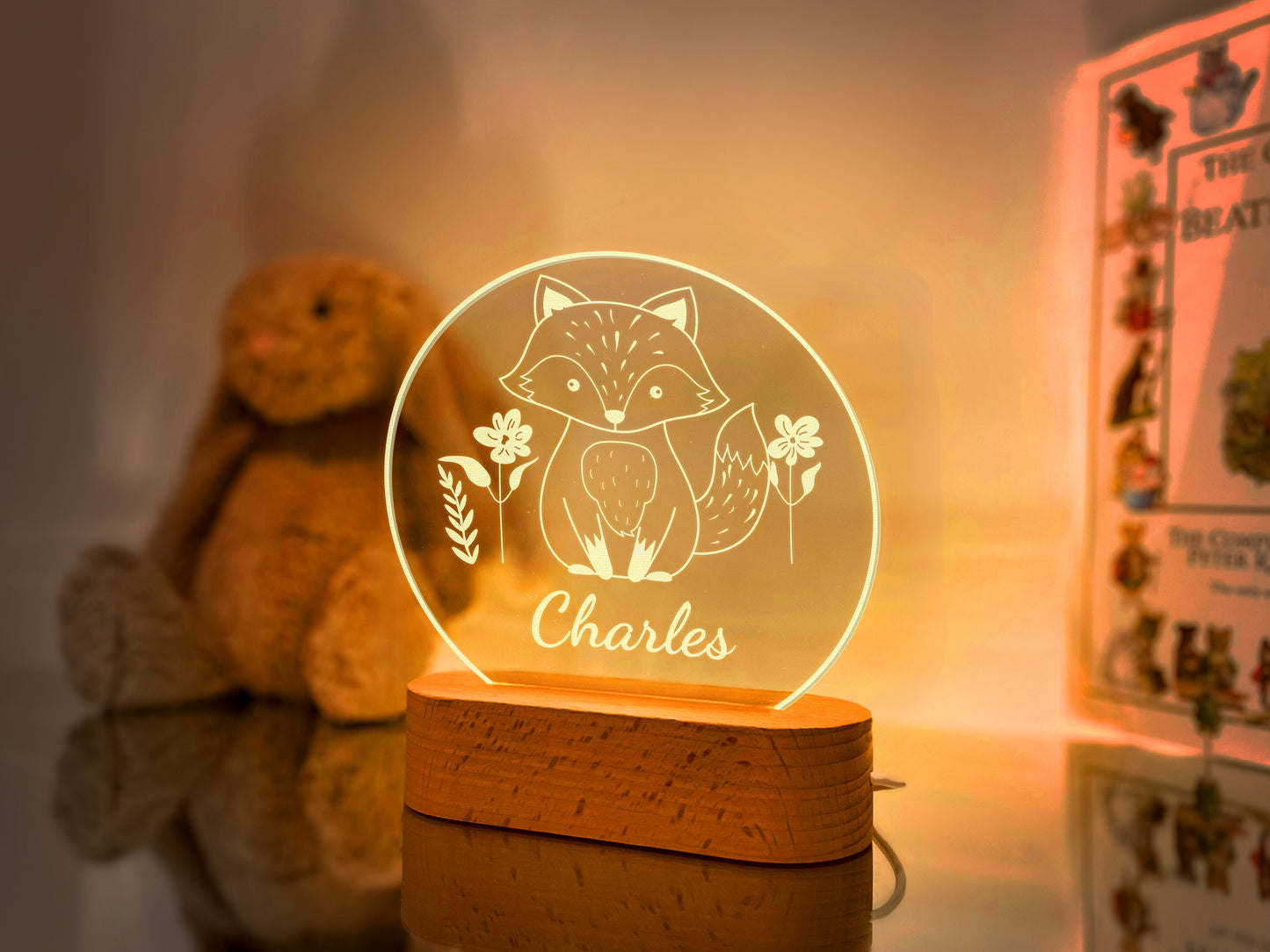 Fox Night Light for Kids