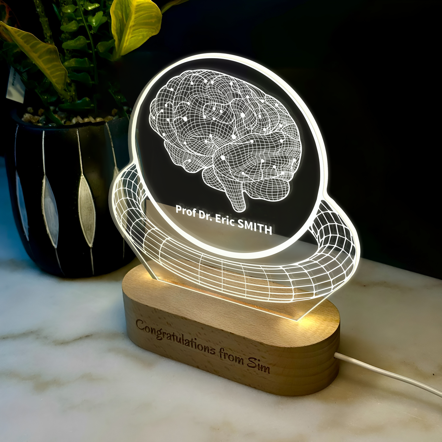 Custom Award | Nightlight | Gift for Heart Psychiatrist, Psychologist