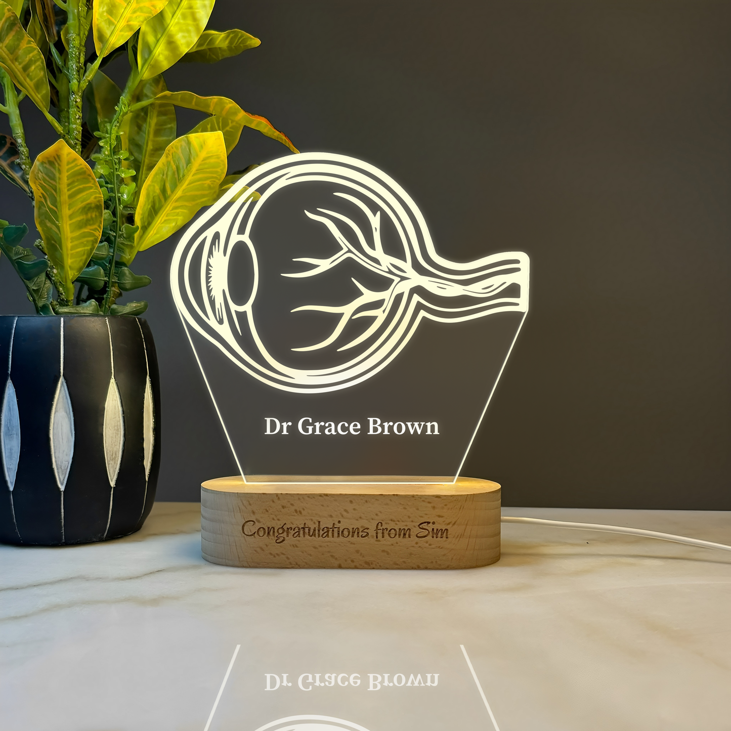 Custom Award | Gift | Nightlight for Ophthalmologist