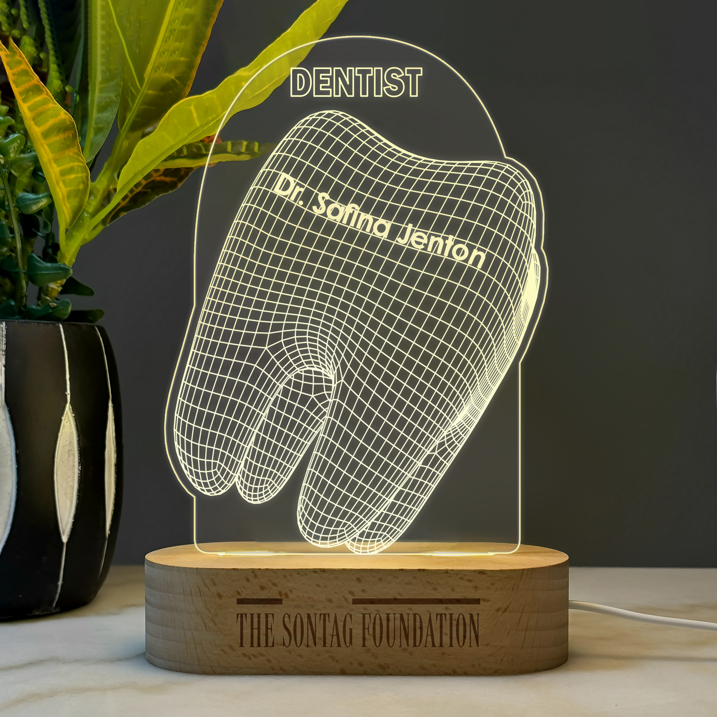 Custom Gift | Award | Nightlight for Dentist