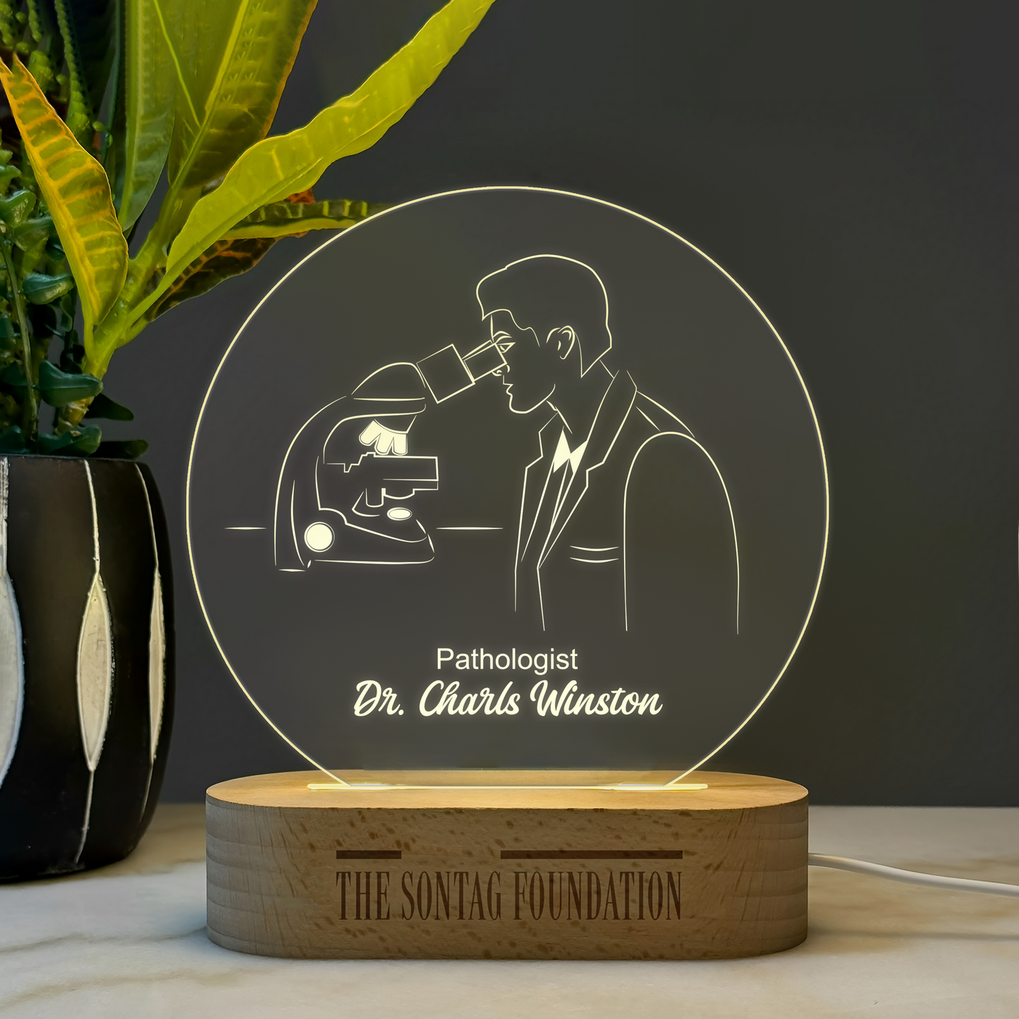 Custom Award | Nightlight | Gift for Pathologist