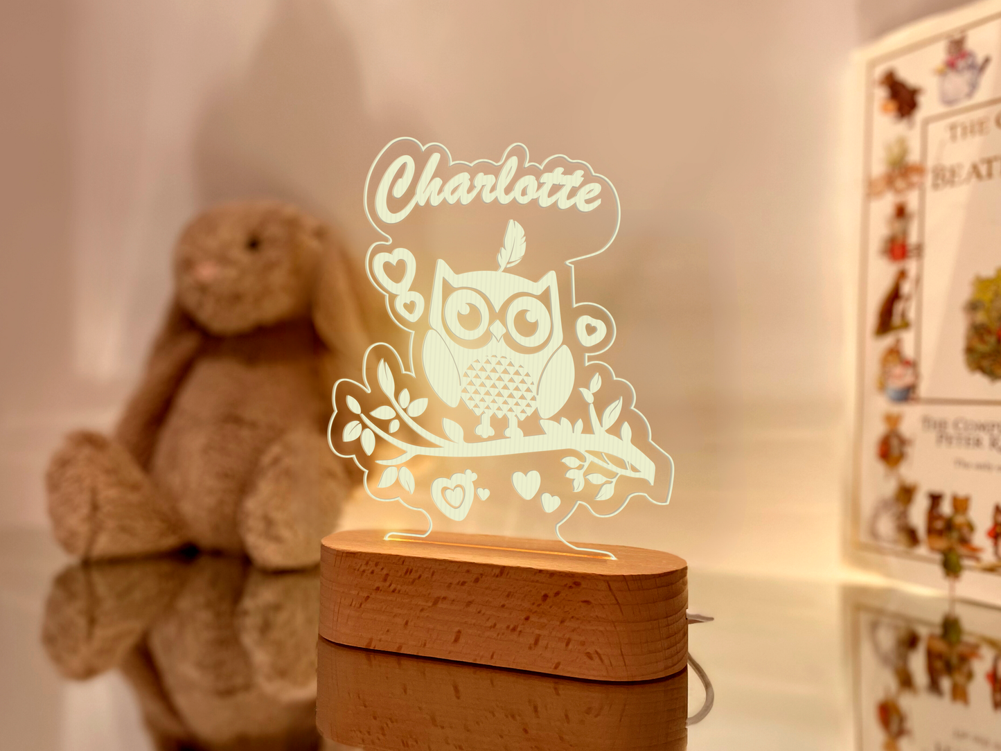 Delivery Owl Hedwig, Errol, Pigwidgeon, Hermes, Harry Potter Owl Post Night Light for Kids