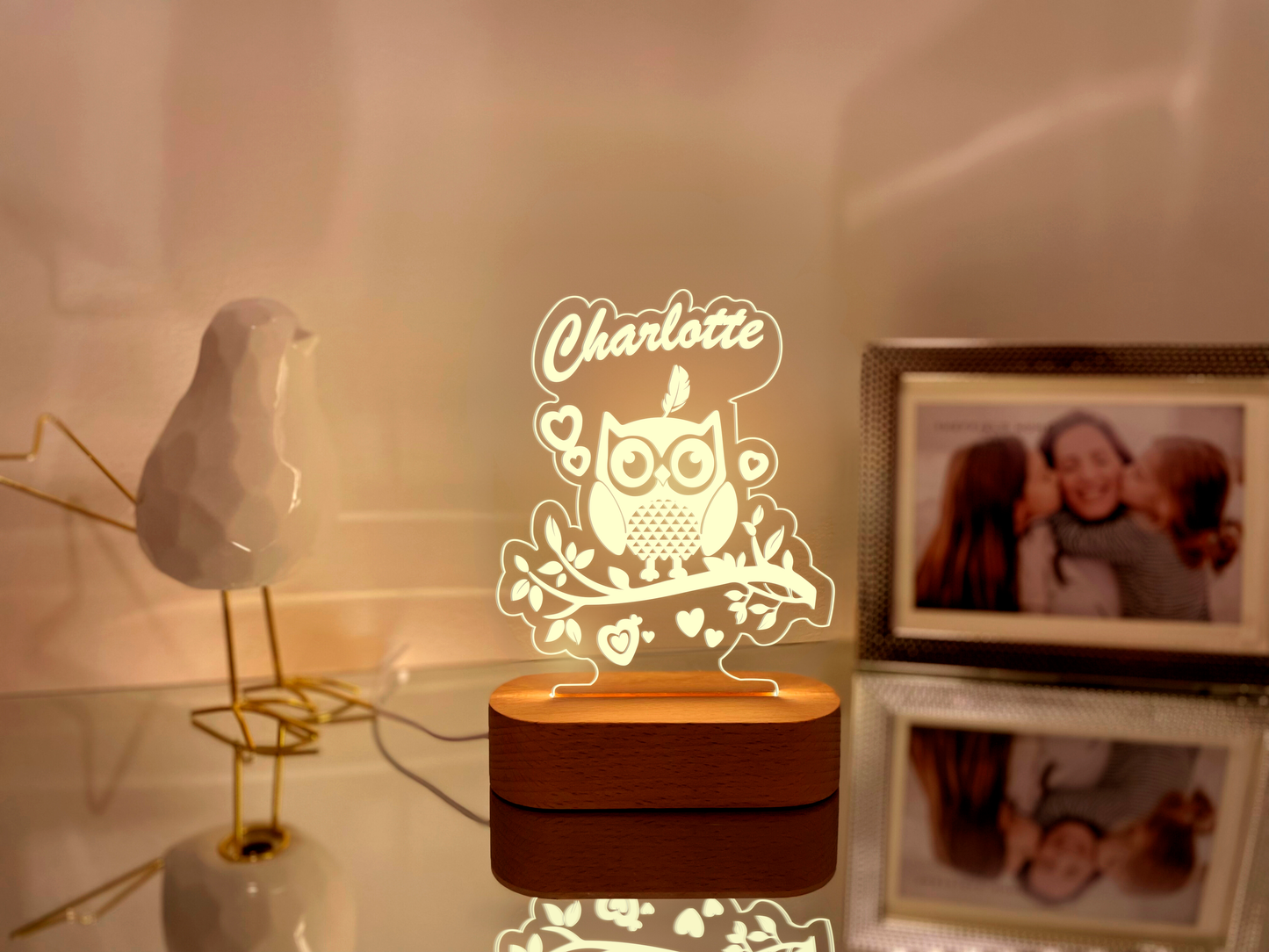 Delivery Owl Hedwig, Errol, Pigwidgeon, Hermes, Harry Potter Owl Post Night Light for Kids