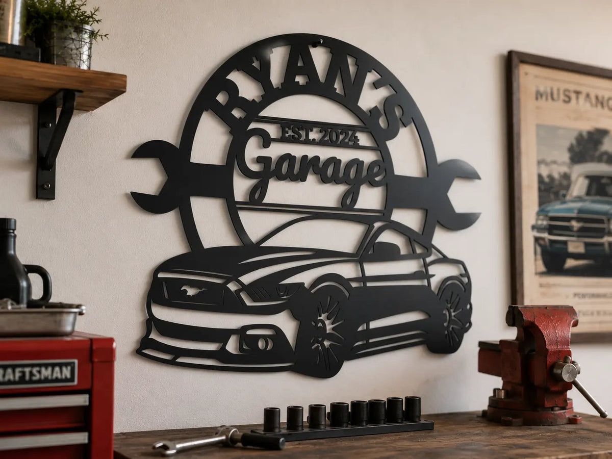 Garage wall sign