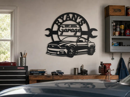 Garage wall sign