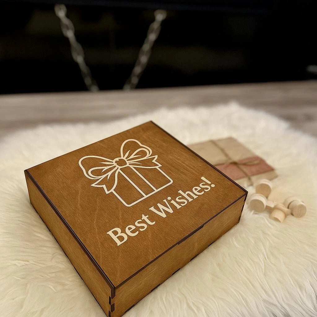 Nine wooden box lid designs