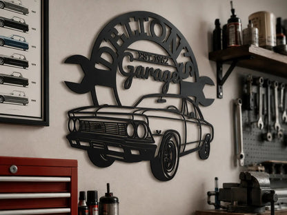 Garage wall sign