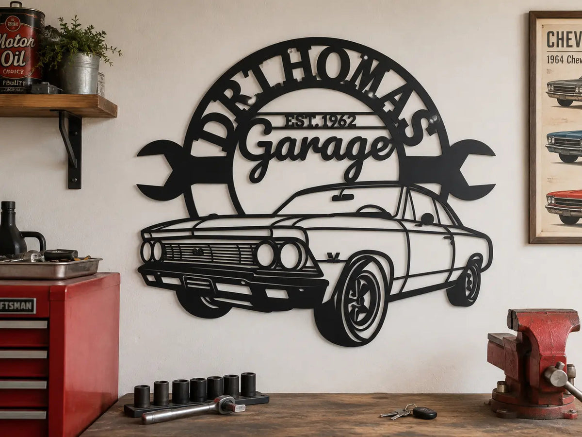 Garage wall sign