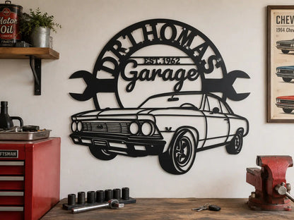 Garage wall sign