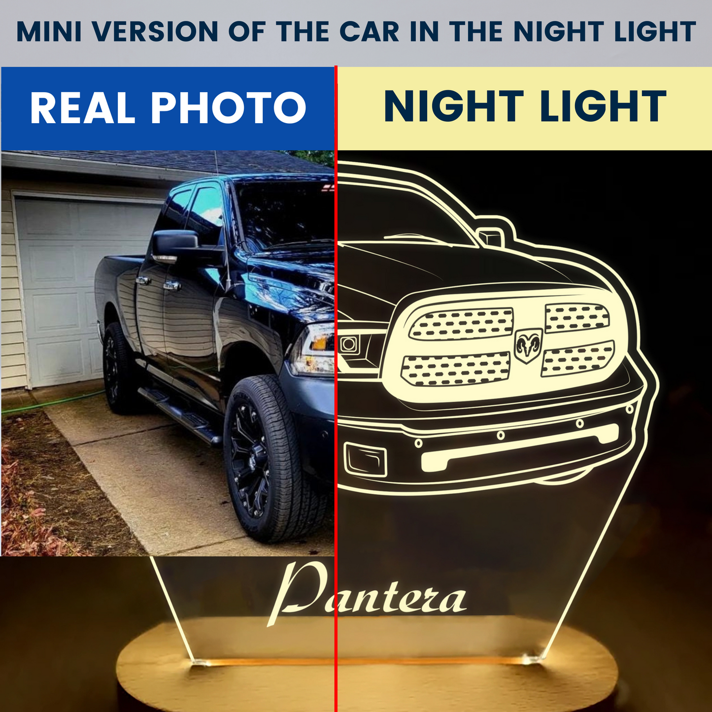 Custom display light for Car Lovers – Personalized with Your Favorite Car!