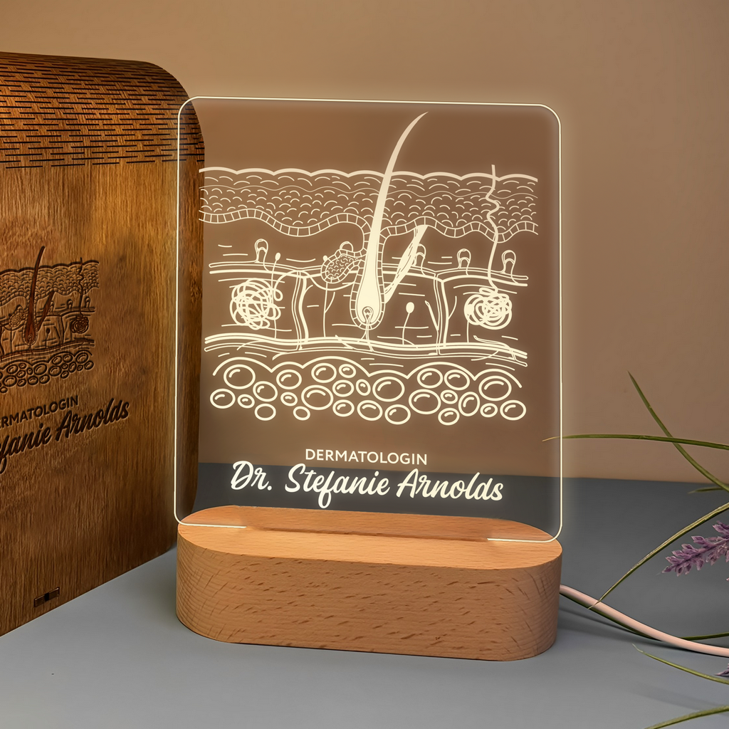 Custom Award | Nightlight | Gift for Dermatopathologist