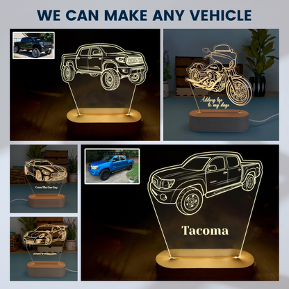 Custom display light for Car Lovers – Personalized with Your Favorite Car!