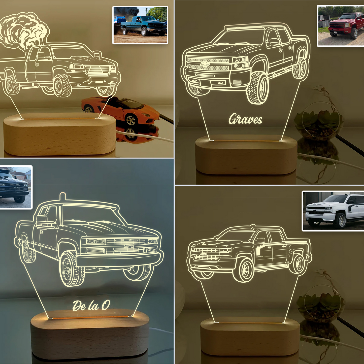 Custom display light for Car Lovers – Personalized with Your Favorite Car!