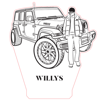 Add a Person to Your Custom Car Night Light Design