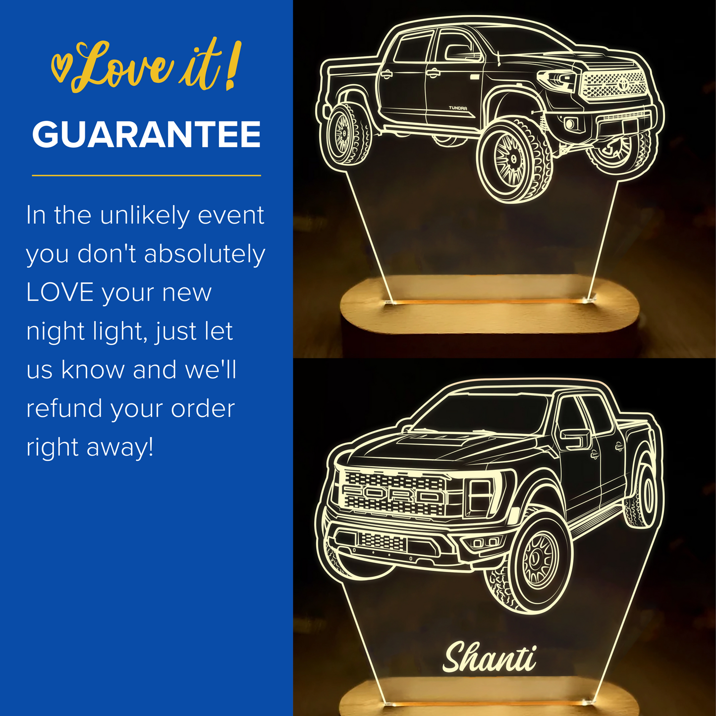 Custom display light for Car Lovers – Personalized with Your Favorite Car!