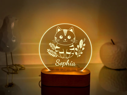 Cat Night Light for Kids