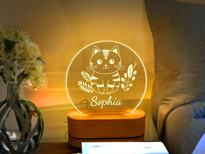 Cat Night Light for Kids