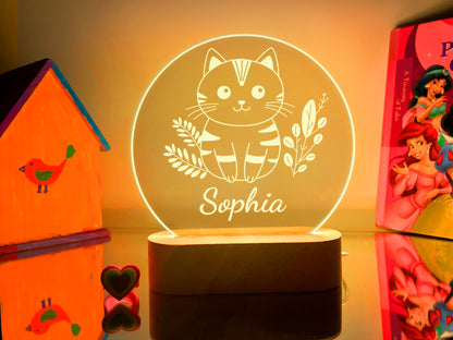Cat Night Light for Kids