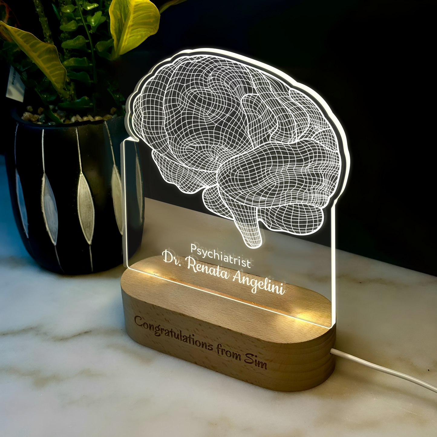 Custom Award | Nightlight | Gift for Heart Psychiatrist, Psychologist