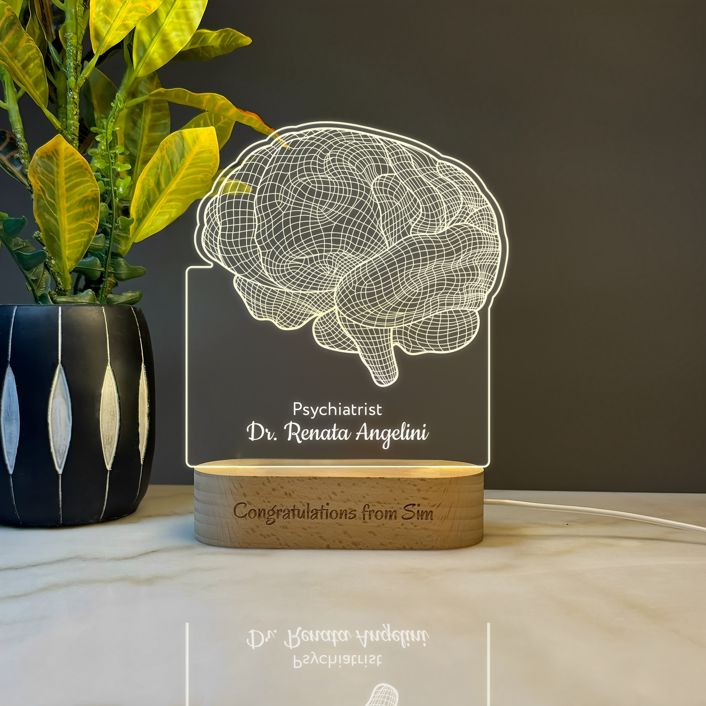 Custom Award | Nightlight | Gift for Heart Psychiatrist, Psychologist