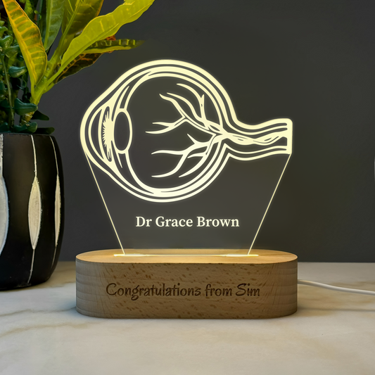 Custom Award | Gift | Nightlight for Ophthalmologist