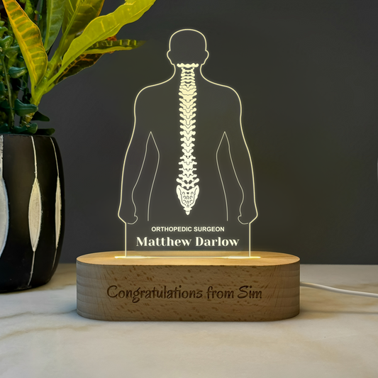 Nightlight | Award | Gift for Orthopedic Surgeon