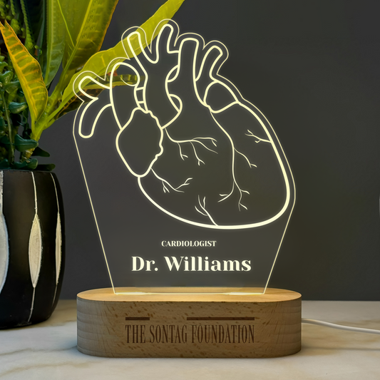 Custom Award | Nightlight | Gift for Heart Specialist