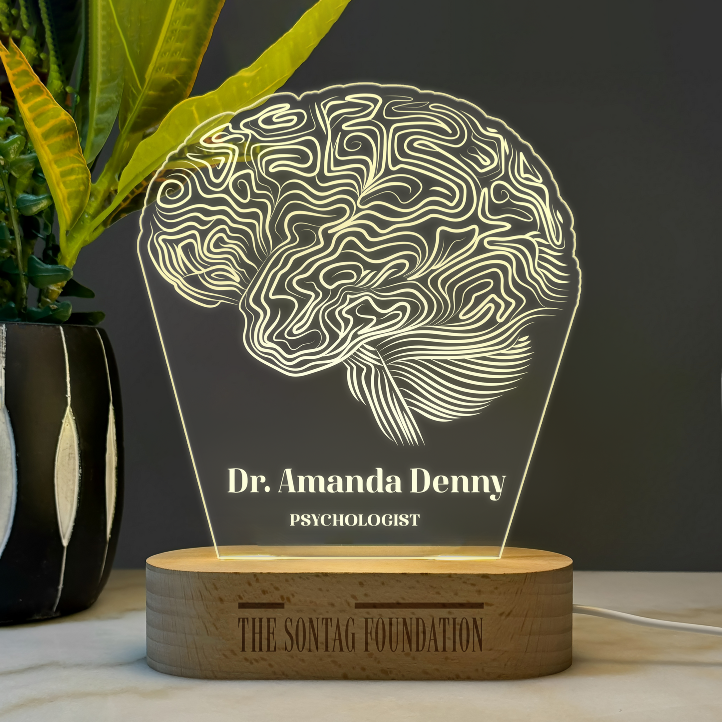Custom Award | Nightlight | Gift for Heart Psychiatrist, Psychologist