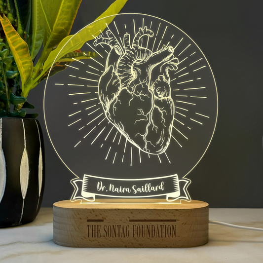 Custom Award | Gift | Nightlight for Cardiologist