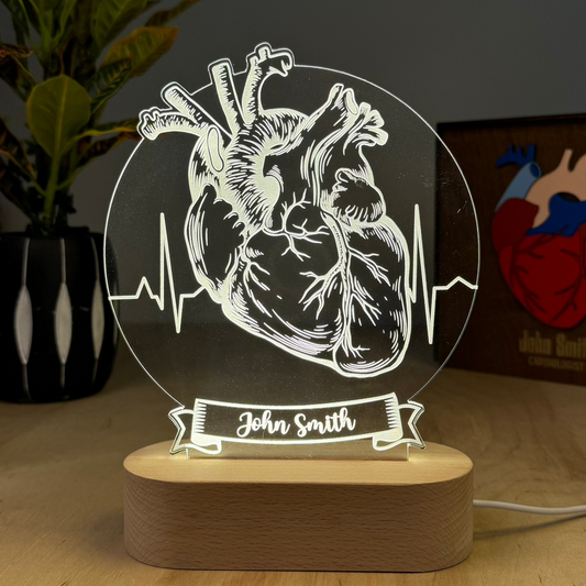 Custom Award | Gift | Nightlight for Cardiologist