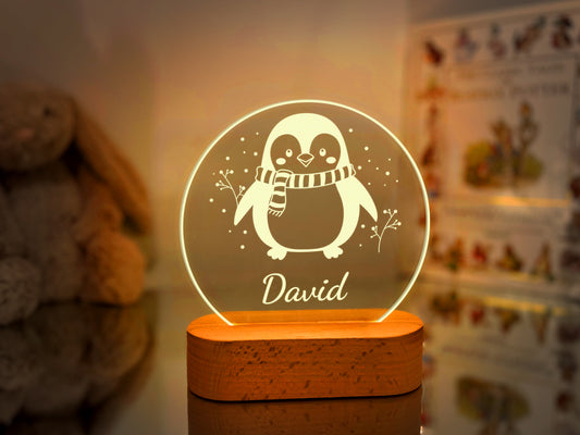 Penguin Night Light for Kids
