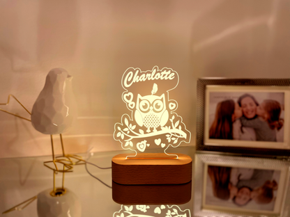 Delivery Owl Hedwig, Errol, Pigwidgeon, Hermes, Harry Potter Owl Post Night Light for Kids