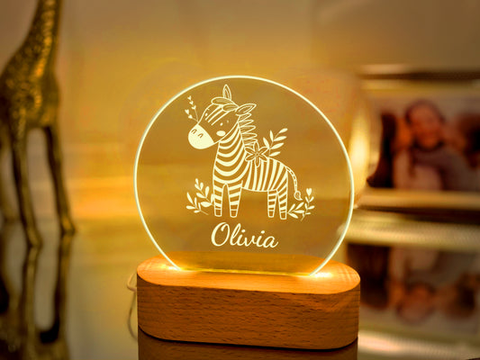 Zebra Night Light for Kids