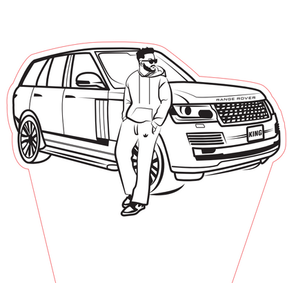Add a Person to Your Custom Car Night Light Design